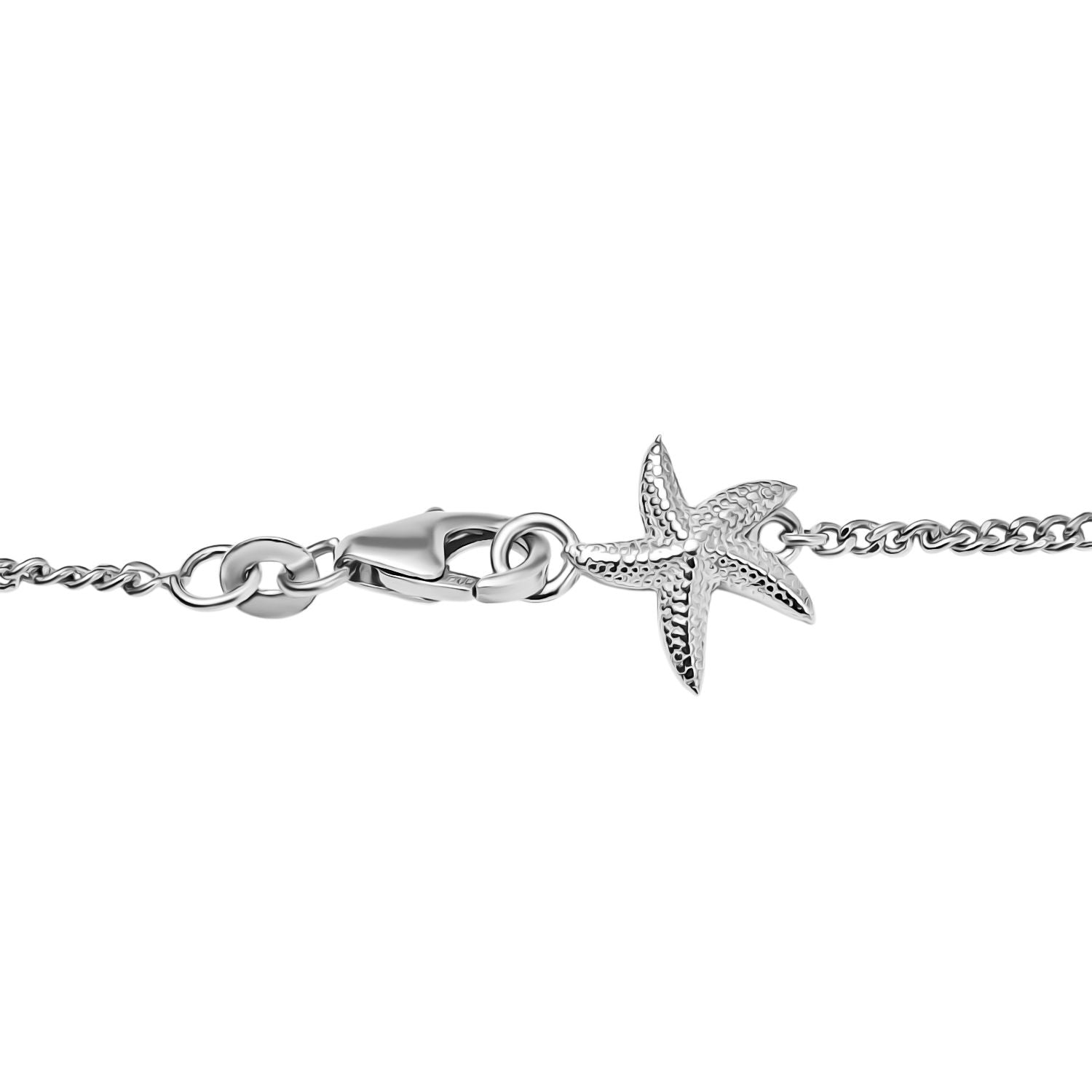 Djoy AA Natrolith Halskette ca. 45 cm 925 Silber rhodiniert ca. 26,39 ct.