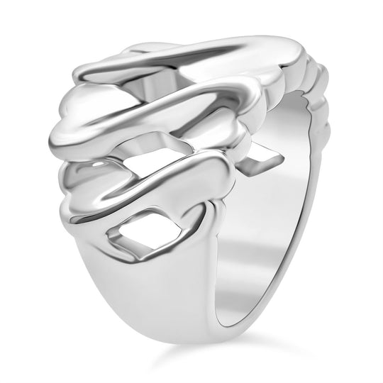 925 Silber Ring (Größe 19.00) ca. 4,30g