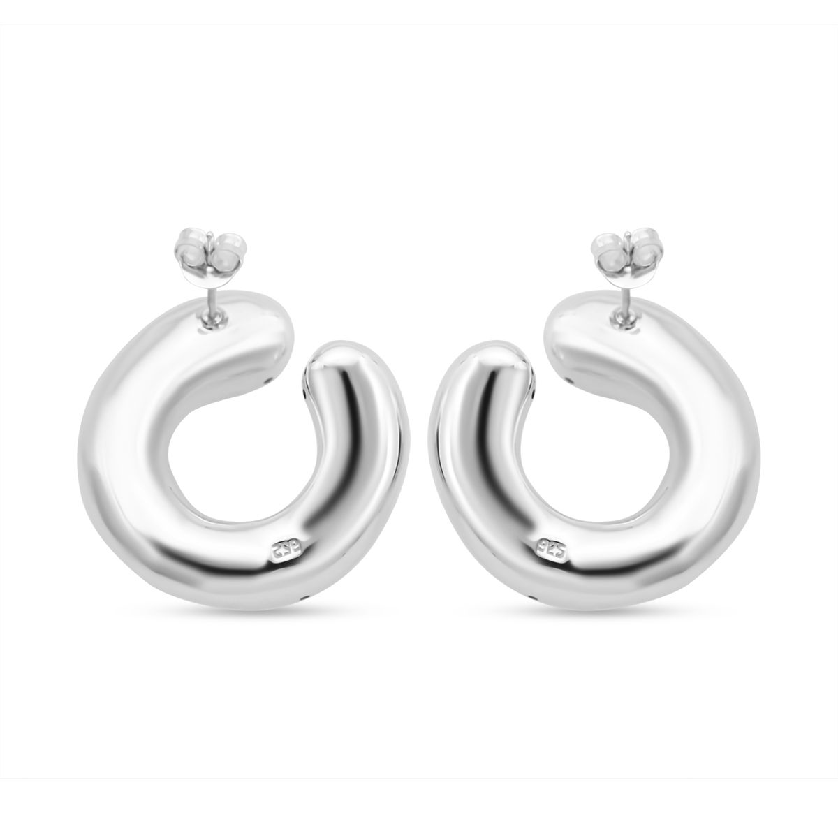Kristall Ohrringe 925 Silber Standard 11,00g 1.00 ct