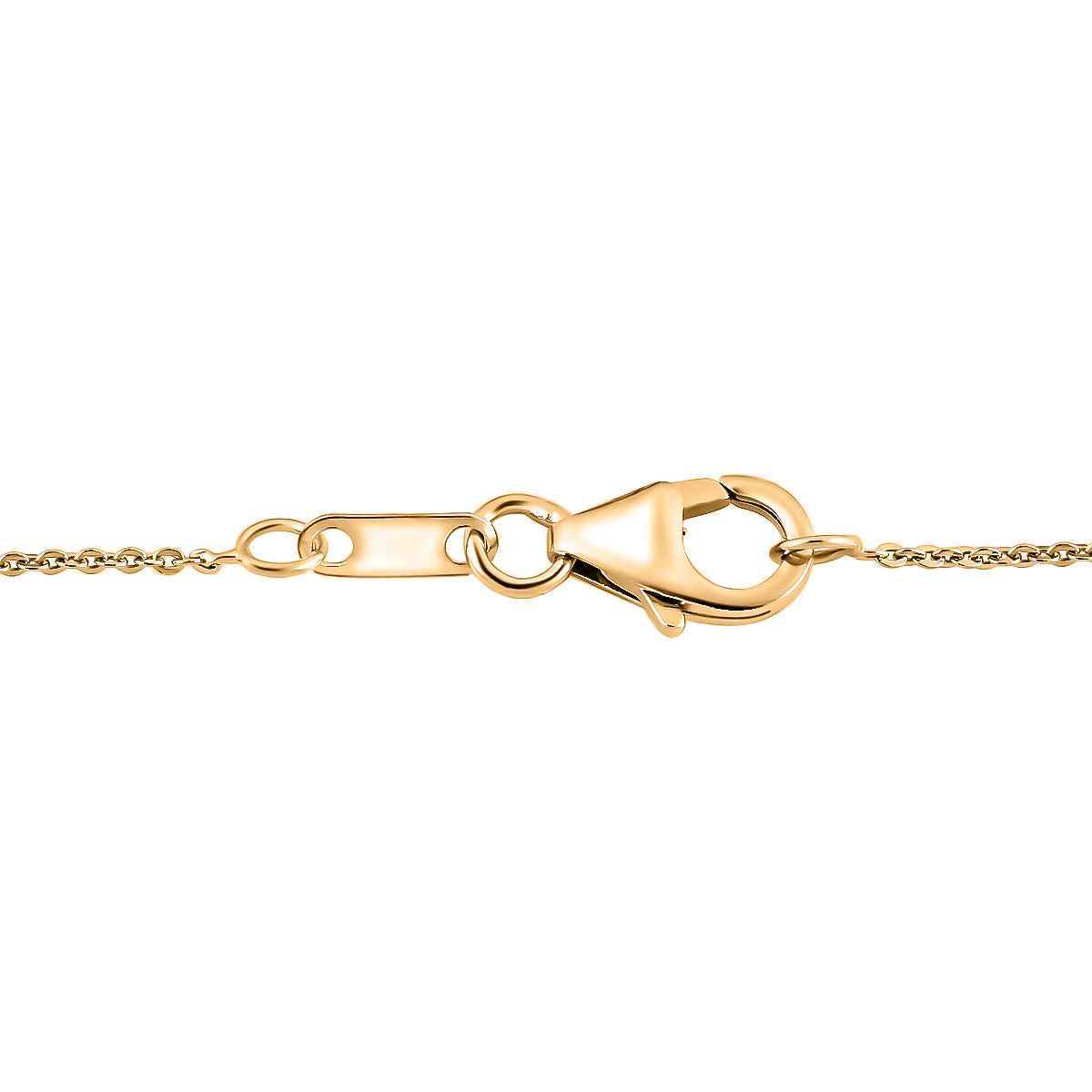D'Joy Moissanit Halskette ca. 45 cm 925 Silber 750 Gelbgold Vermeil ca. 0,87 ct.