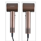 Profi Haartrockner Hochgeschwindigkeit, bürstenloser Motor, 110000 U min, Ionen Technologie, 360 Grad Magnet Aufsatz, 4 Heizstufen 3 Geschwindigkeiten, LED Ring, VDE Stecker, 1.7 m Kabel, 9.5 x 7.5 x 25 cm