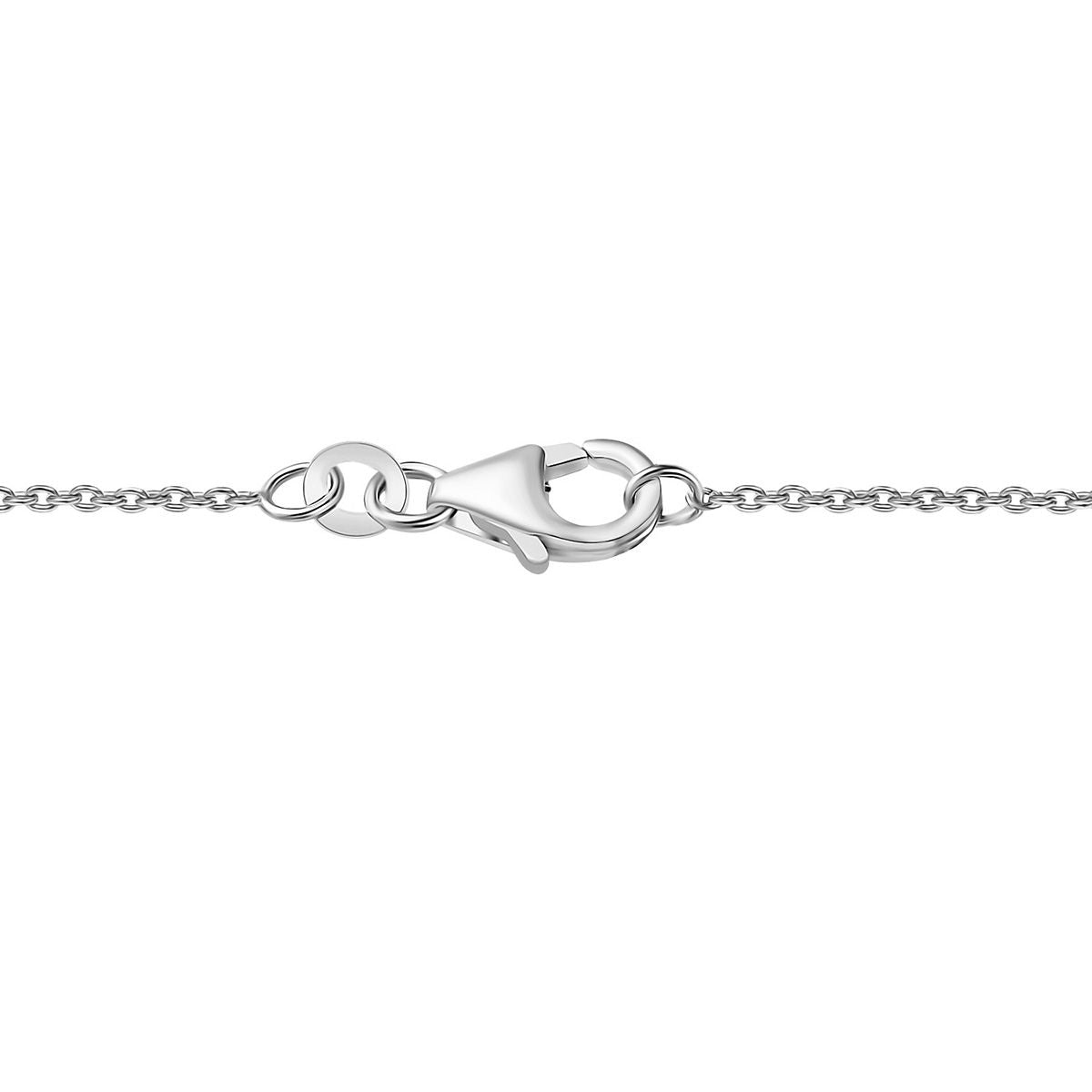 Königlicher Glamour- AAA Afrikanischer Rubin (Fissure gefüllt) Halskette ca. 45 cm 925 Silber rhodiniert ca. 13.88 ct
