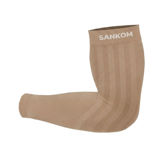 SANKOM - Patentierte Armstulpen, S/M, Beige