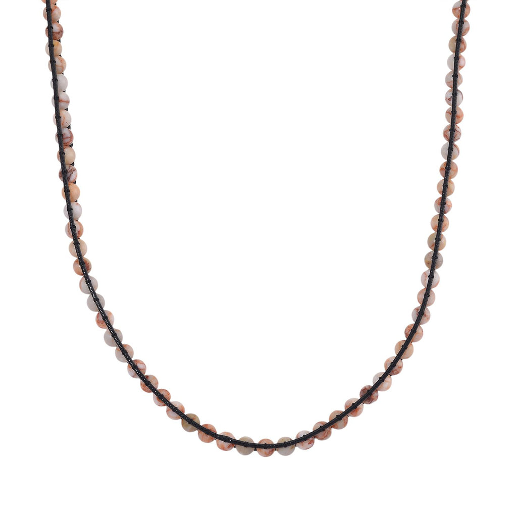 Roter Web-Jaspis Halskette, flexibel (ca. 42 cm), ca. 80.00 ct
