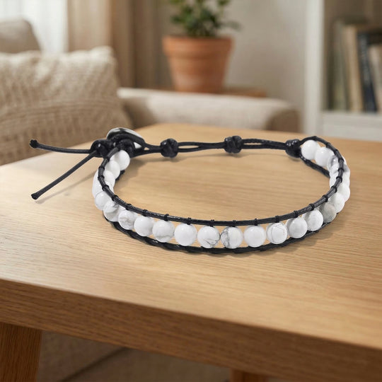 Flexibles mehrfarbiges Hämatoid-Quarz Armband, Legierung - 35 ct.