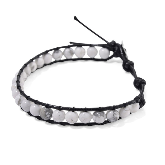 Flexibles mehrfarbiges Hämatoid-Quarz Armband, Legierung - 35 ct.