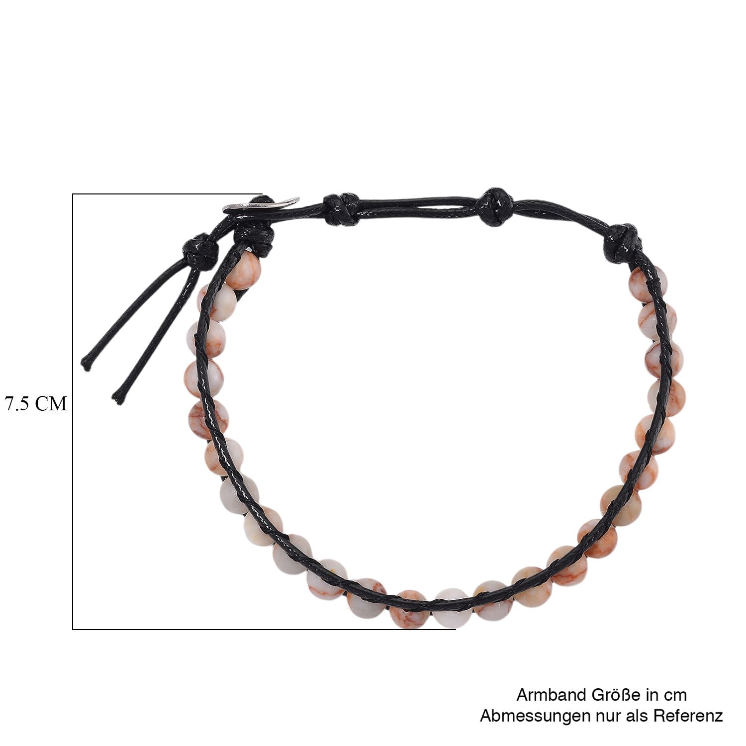 Roter Web-Jaspis Armband, flexibel (ca. 18 - 23 cm), ca. 35.00 ct