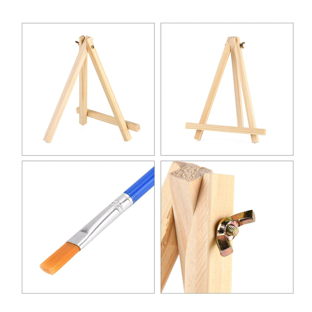Leinwand-Malset - 3-teiliges Set mit Schmetterlings-, Elster- und Einhornmotiv, inklusive Farben, Mischpalette und Pinseln