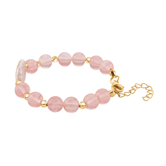 Grüner Aventurin, Weiße Keshi Perle Armband, ca. 18cm mit 5cm extender, Reine Legierung goldfarben