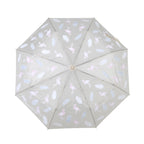 Farbwechsel-Regenschirm mit Flamingo-Motiv, Durchmesser 103 cm, Länge 32 cm, Beige