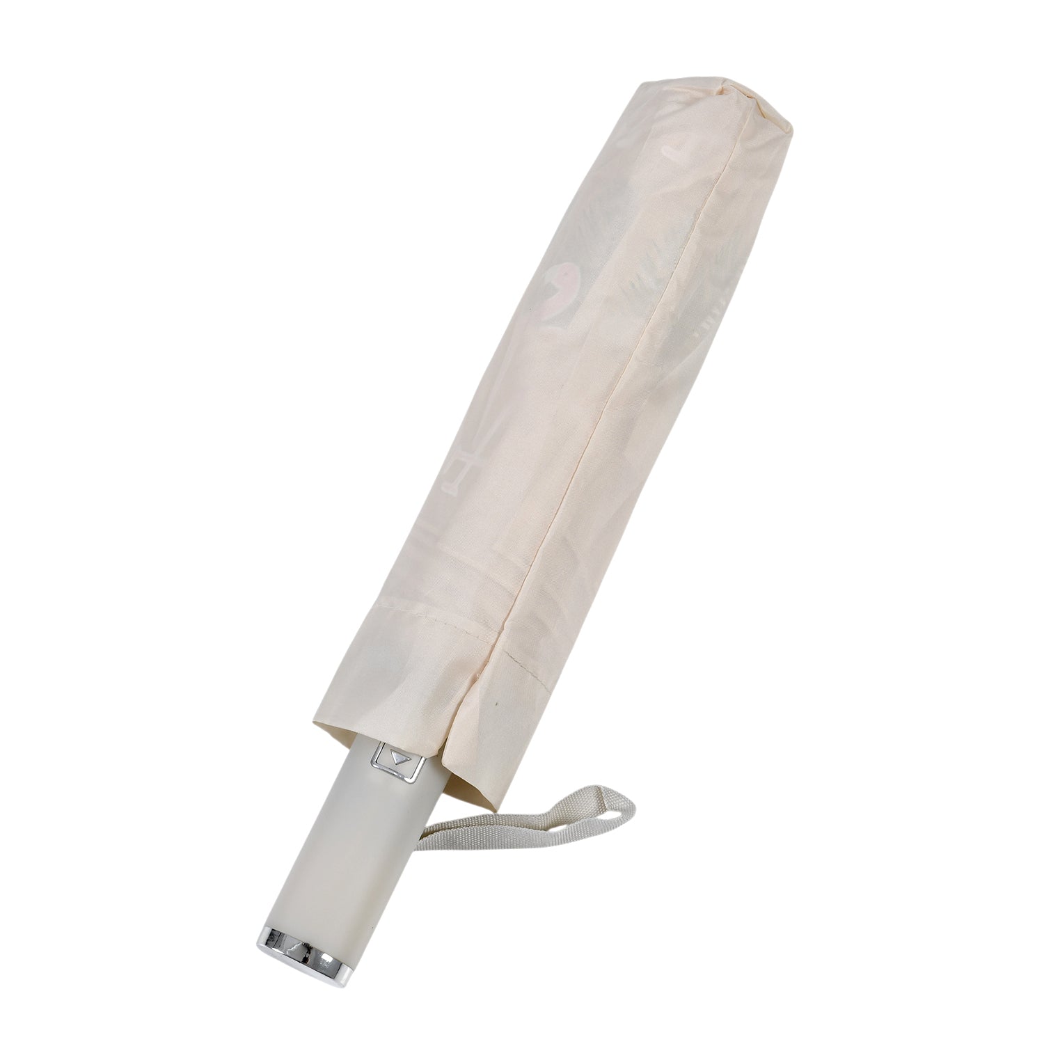 Farbwechsel-Regenschirm mit Flamingo-Motiv, Durchmesser 103 cm, Länge 32 cm, Beige