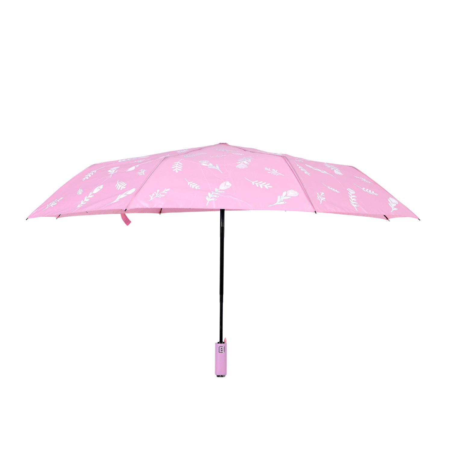Farbwechsel-Regenschirm mit Blumenmotiv, Durchmesser 103 cm, Länge 32 cm, Rosa
