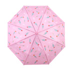 Farbwechsel-Regenschirm mit Blumenmotiv, Durchmesser 103 cm, Länge 32 cm, Rosa