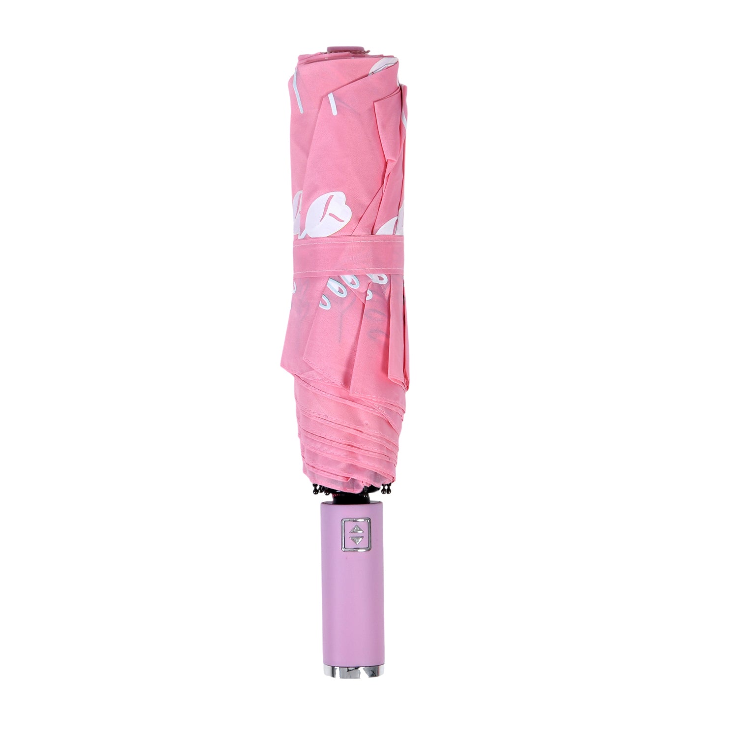 Farbwechsel-Regenschirm mit Blumenmotiv, Durchmesser 103 cm, Länge 32 cm, Rosa
