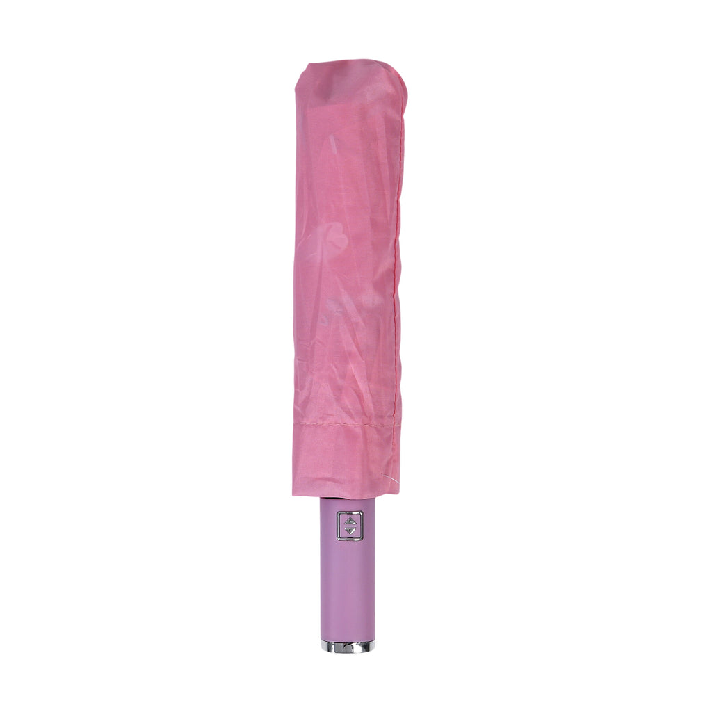 Farbwechsel-Regenschirm mit Blumenmotiv, Durchmesser 103 cm, Länge 32 cm, Rosa