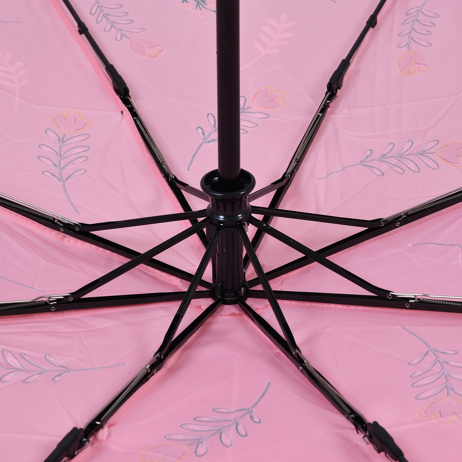 Farbwechsel-Regenschirm mit Blumenmotiv, Durchmesser 103 cm, Länge 32 cm, Rosa