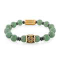 Grünes Aventurin und Hämatit Armband, 19,75cm - 137 ct.