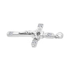 LUSTRO STELLA - Weißer Zirkonia Anhänger 925 Silber rhodiniert