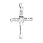 LUSTRO STELLA - Weißer Zirkonia Anhänger 925 Silber rhodiniert