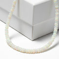 ILIANA - AAA Natürlicher, äthiopischer Welo Opal Halskette ca. 45 cm 750 Weißgold ca. 62.00 ct