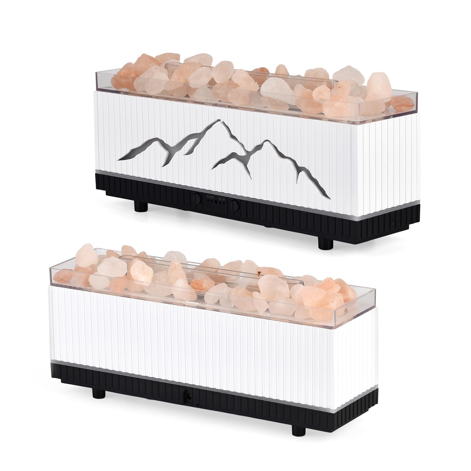 Aroma-Luftbefeuchter mit Doppel-Sprühfunktion, LED-Licht und 10 Duftölen, 200 ml
