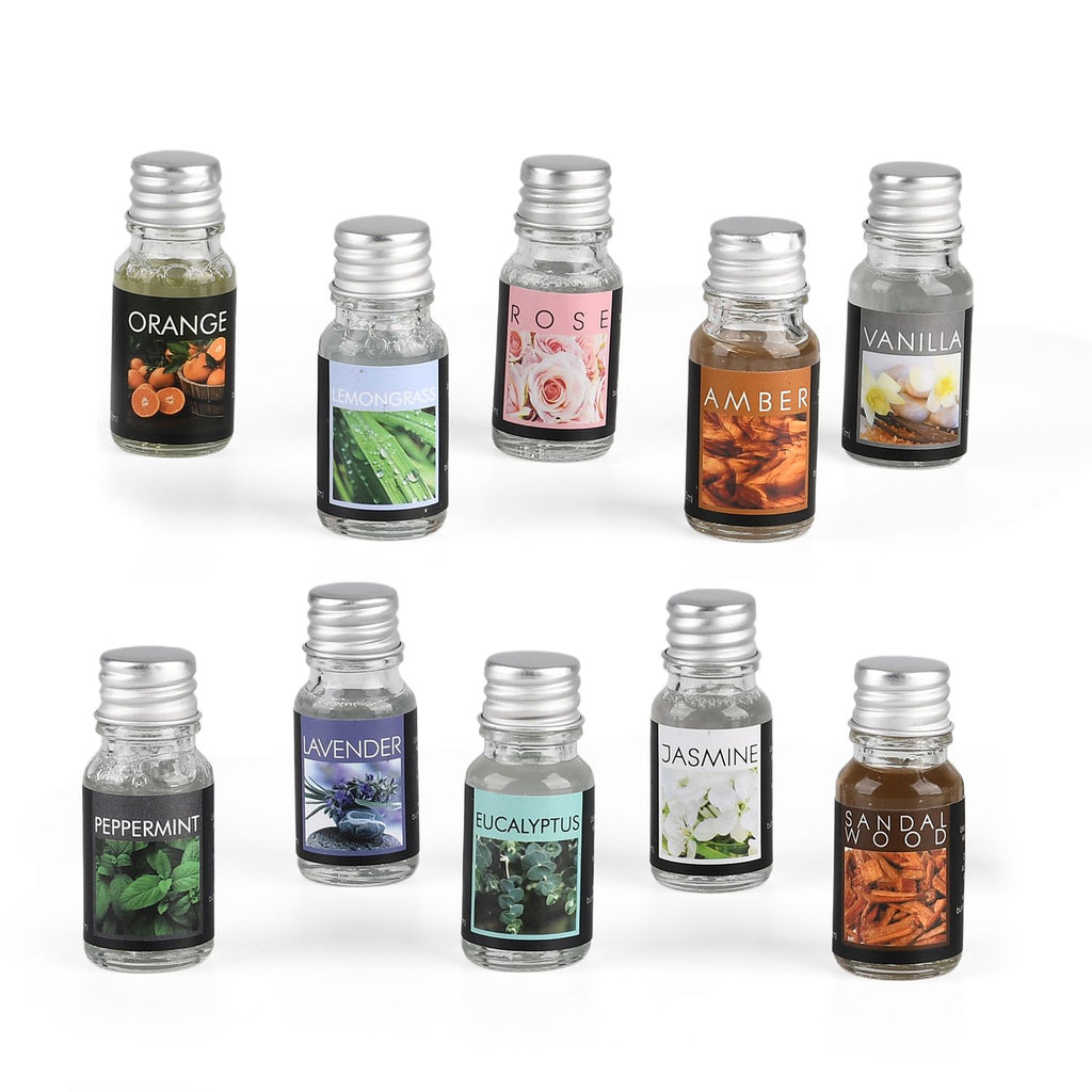 Aroma-Luftbefeuchter mit Doppel-Sprühfunktion, LED-Licht und 10 Duftölen, 200 ml