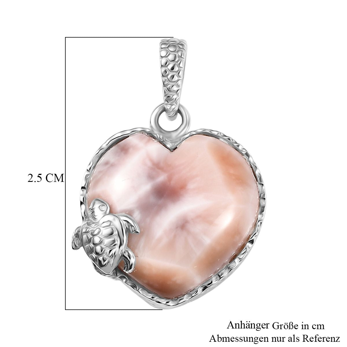 D’joy AA Natrolith Anhänger 925 Silber rhodiniert ca. 9.94 ct