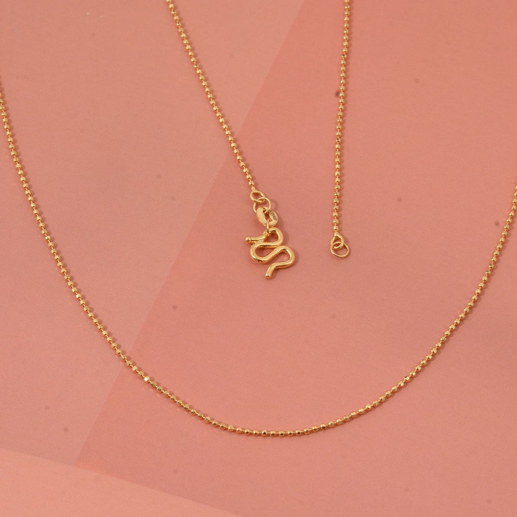 999 Gold Kugelkette ca. 50 cm ca. 3,36g