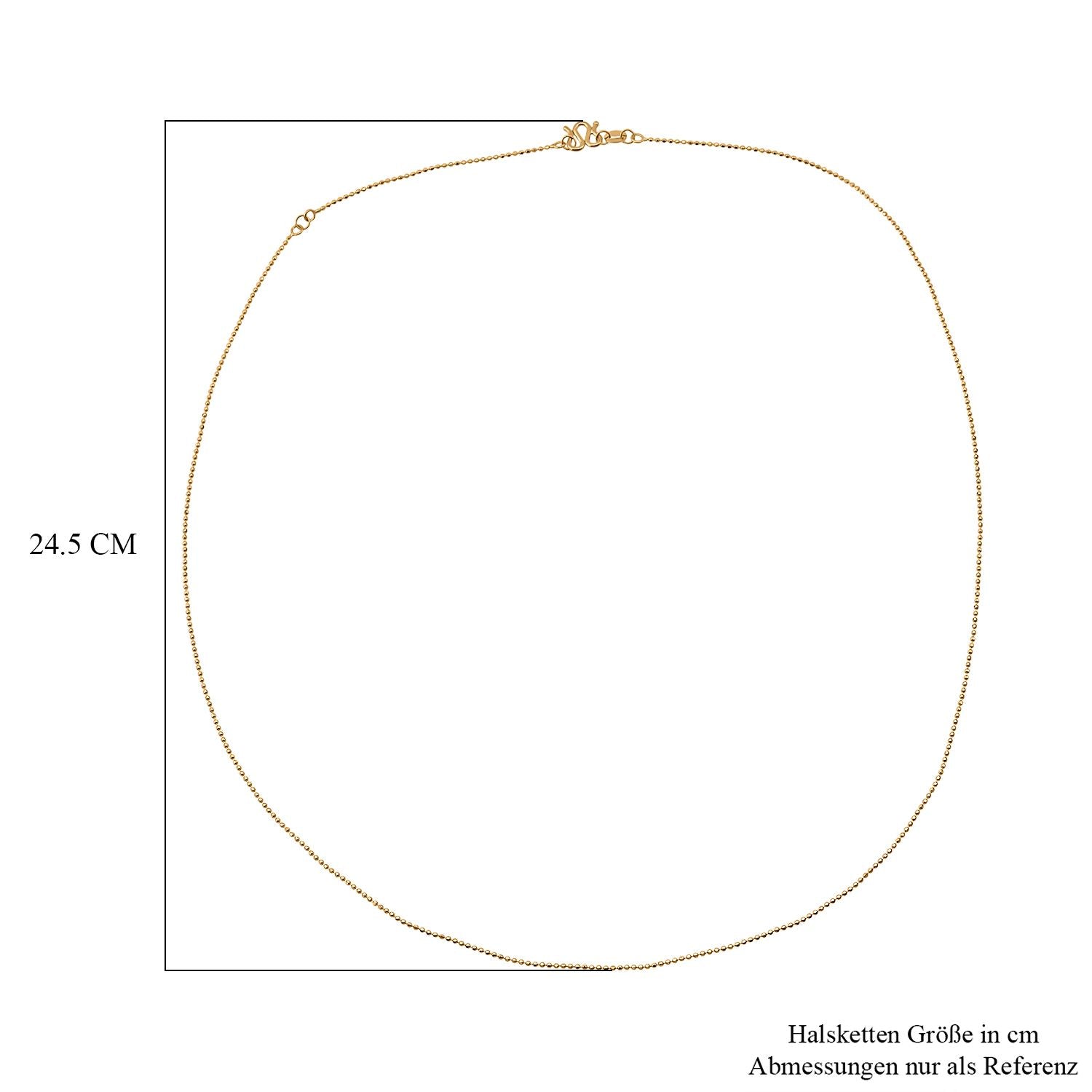 999 Gold Kugelkette ca. 50 cm ca. 3,36g