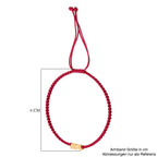 999 Gold Pixiu Armband, Flexibles, Pink