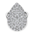 Lab Grown Diamant SI-GH Ring 925 Silber Rhodiniert V cm ca. 1,24 ct