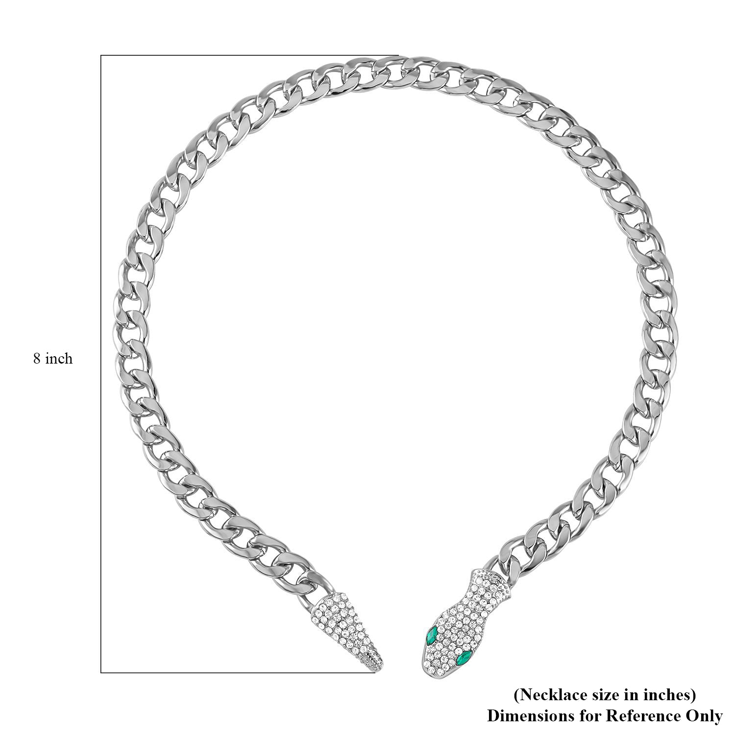 Grüner Kristall Halskette ca. 56 cm Standard