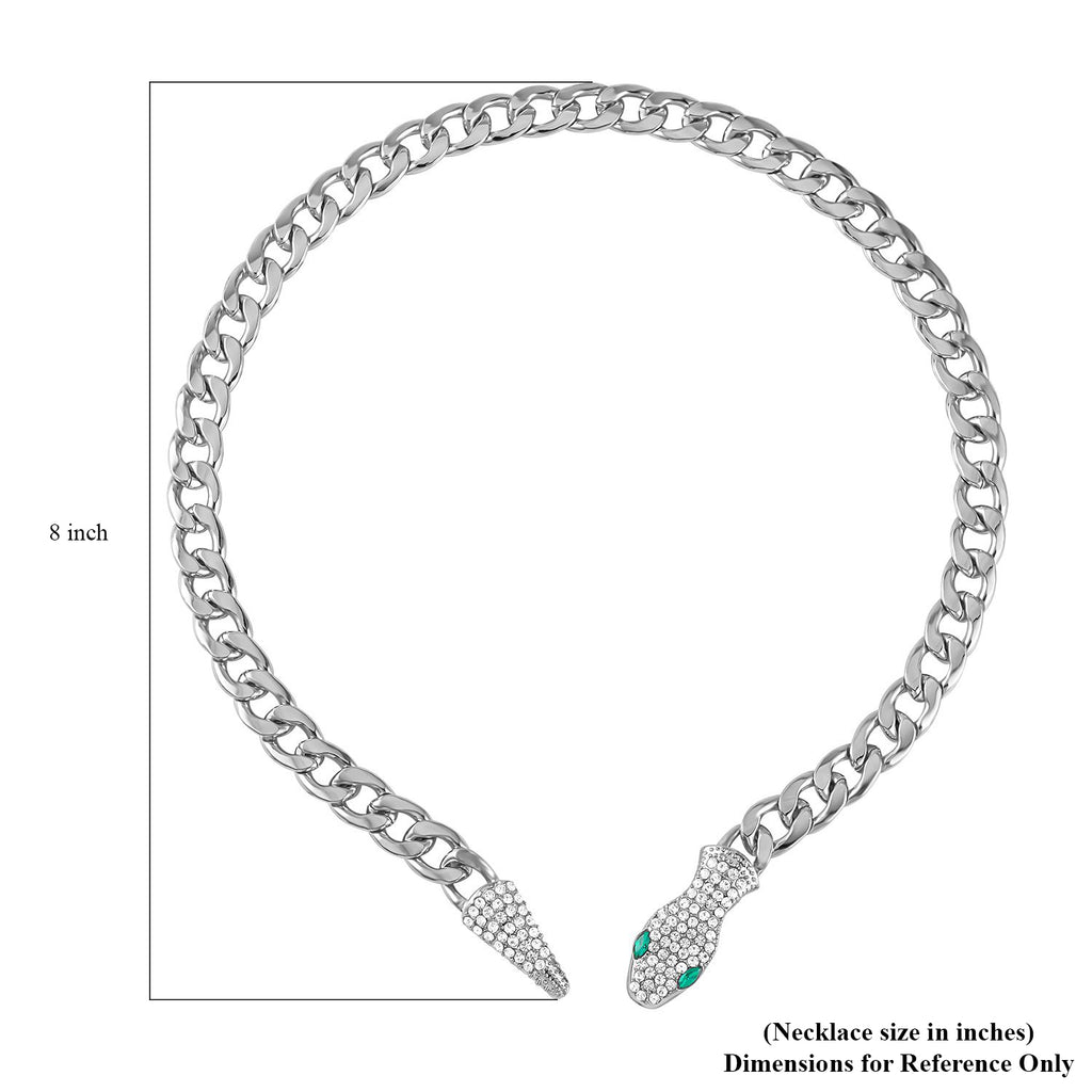 Grüner Kristall Halskette ca. 56 cm Standard