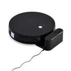 Saugroboter mit Wischfunktion, bürstenloser Motor, Saugkraft 2200 bis 3000 Pa, Gyro Navigation, 0.55 L Staubbehälter, 0.4 L Wassertank, TUYA WiFi App, 90 Minuten Laufzeit, unter 60 dB, Schwarz