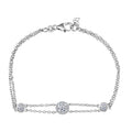 LUXURIANT DIAMOND - Lab Grown Diamant SI-GH SGL zertifiziert Armband ca. 19 cm 925 Silber rhodiniert ca. 1,00 ct.