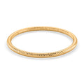 Designer-inspiriert- Chavron-schliff, IP-Gelbbeschichtung 316L Edelstahl Armreif ca. 20 cm ca. 15,20g