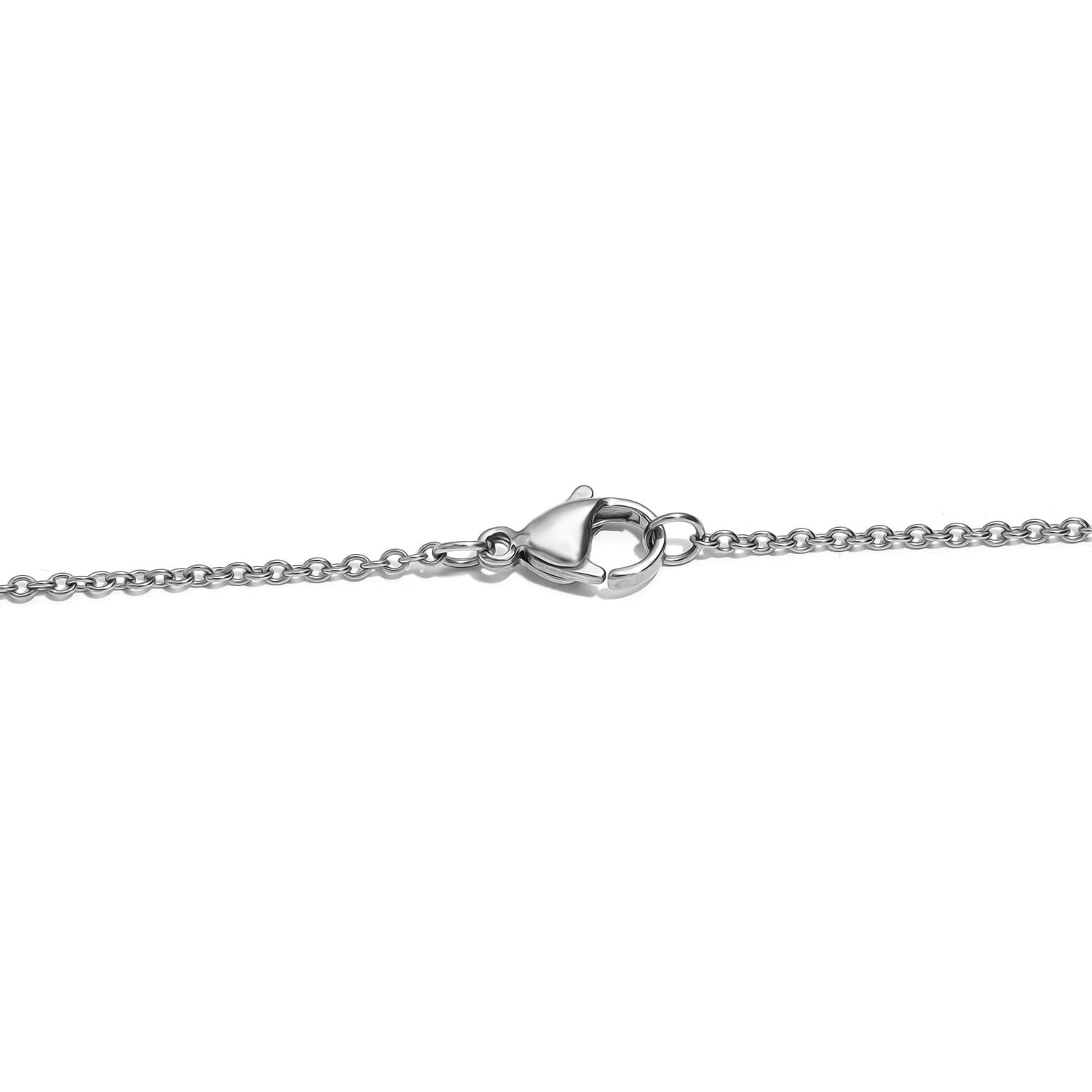 Süßwasser Perle Halskette, 60cm, Edelstahl