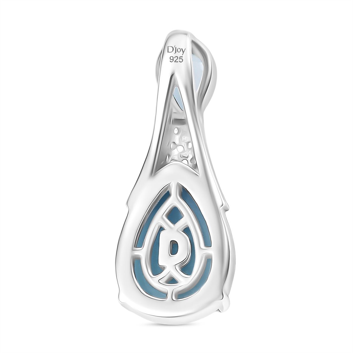 D'Joy Larimar, Himmelblauer Topas Anhänger 925 Silber rhodiniert ca. 2.78 ct