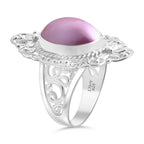 Royal Bali - Rosa Mabe Perle Ring 925 Silber