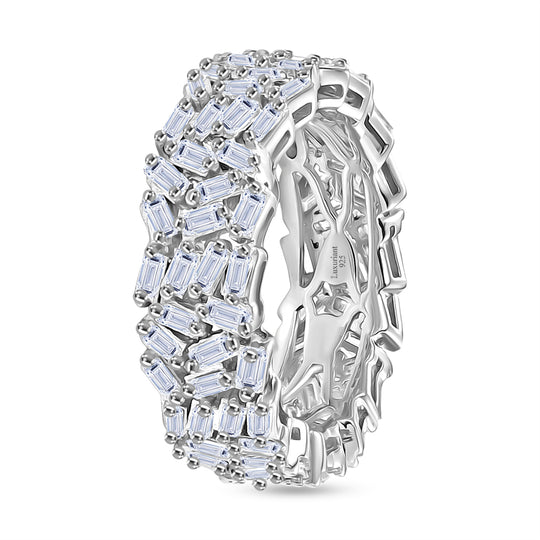 LUXURIANT DIAMOND - Lab Grown Diamant SI-GH Ring 925 Silber Rhodiniert (Größe 19.00) ca. 2,02 ct