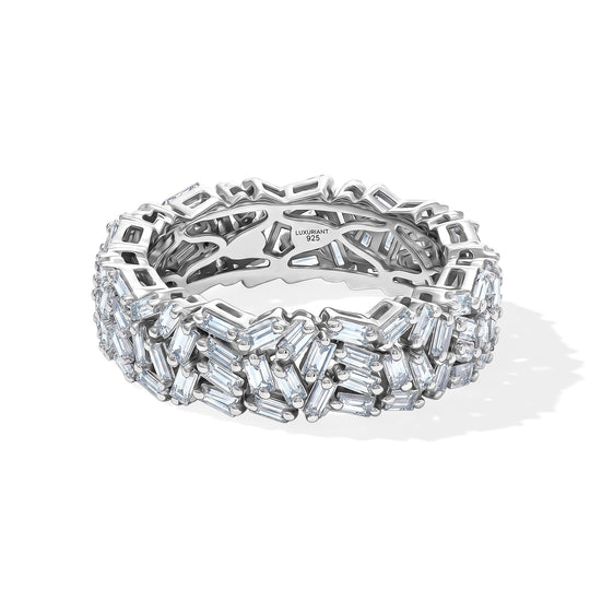 LUXURIANT DIAMOND - Lab Grown Diamant SI-GH Ring 925 Silber Rhodiniert (Größe 19.00) ca. 2,02 ct