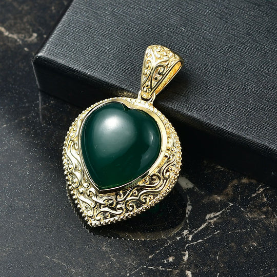 Labradorit Anhänger Messing Nickelfreies Messing ca. 20,28 ct.