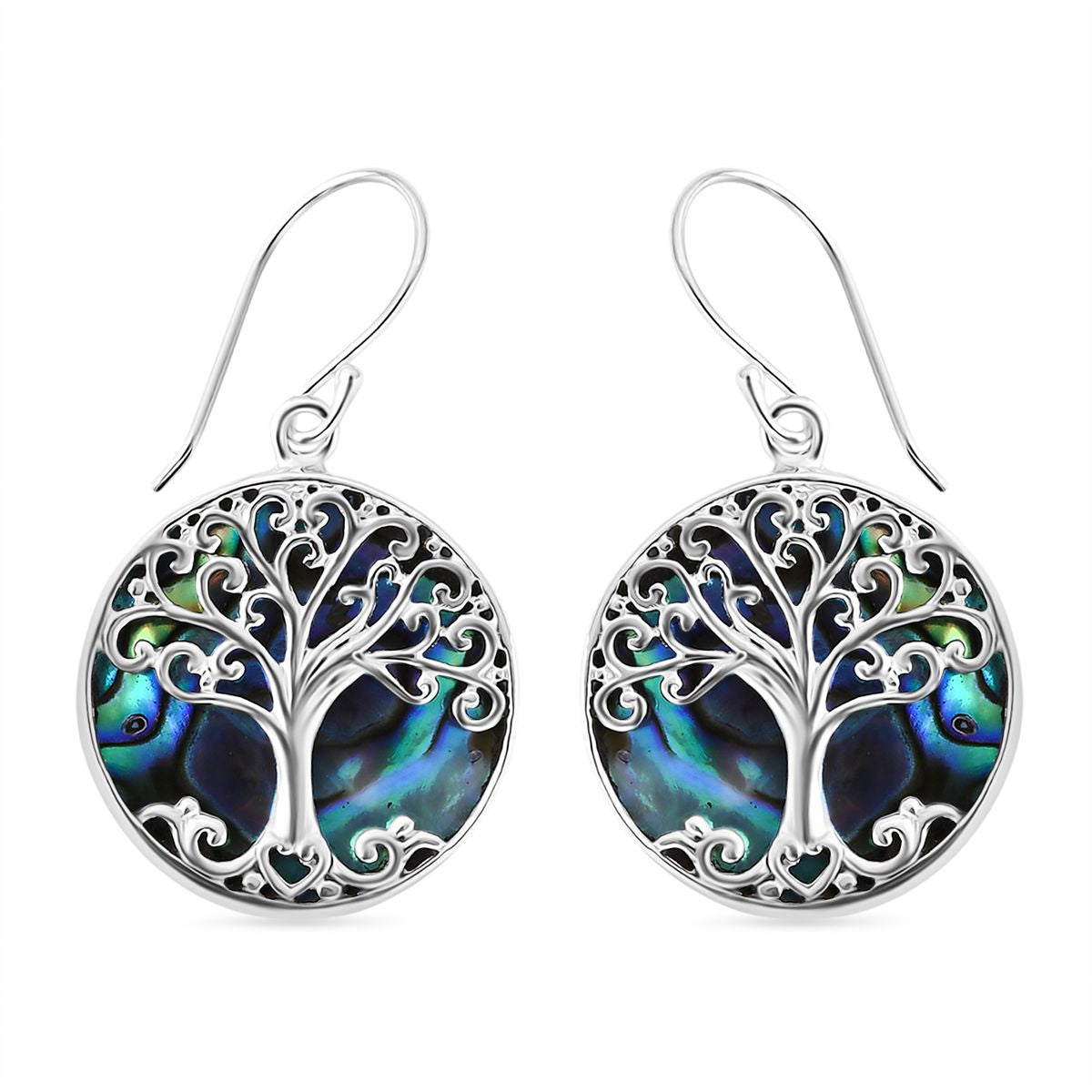 Abalone Muschel Ohrringe 925 Silber