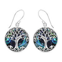 Abalone Muschel Ohrringe 925 Silber