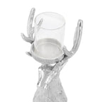 Rentier Teelichthalter, Silber, 50.8 x 20.3 x 25.4 cm