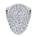 LUXURIANT DIAMOND - Lab Grown Diamant SI-GH Ring 925 Silber Rhodiniert (Größe 16.00) ca. 1,50 ct