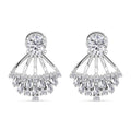 Moissanit Ohrringe 925 Silber rhodiniert ca. 1.59 ct