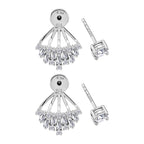 Moissanit Ohrringe 925 Silber rhodiniert ca. 1.59 ct
