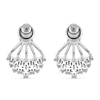 Moissanit Ohrringe 925 Silber rhodiniert ca. 1.59 ct