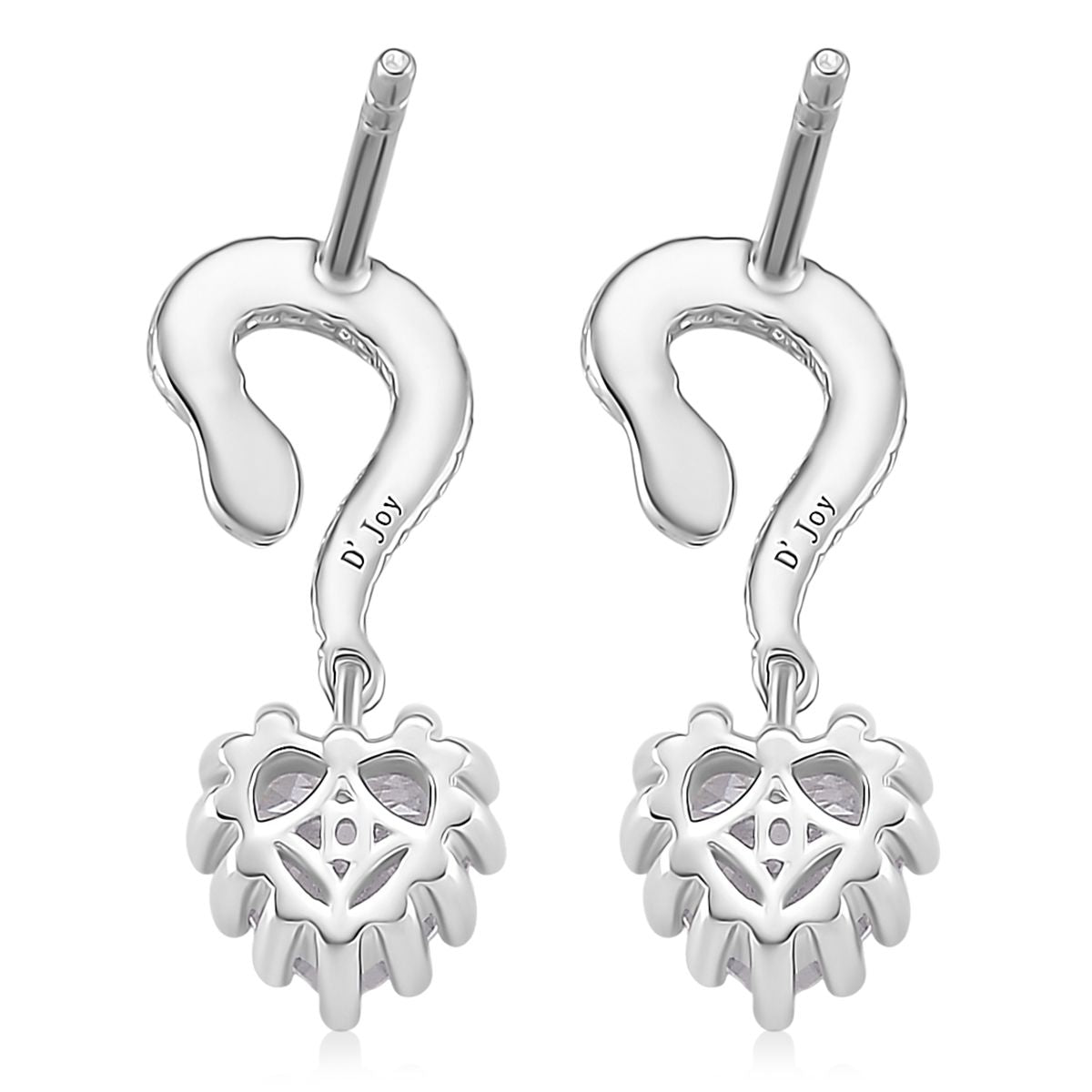 Moissanit Ohrringe 925 Silber rhodiniert ca. 2.01 ct